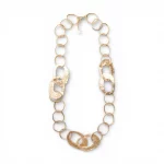 Collana lunga martellata in metallo antichizzato Mya Accessories