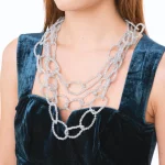 Collana multi fili con pietre in vetro Mya Accessories 1