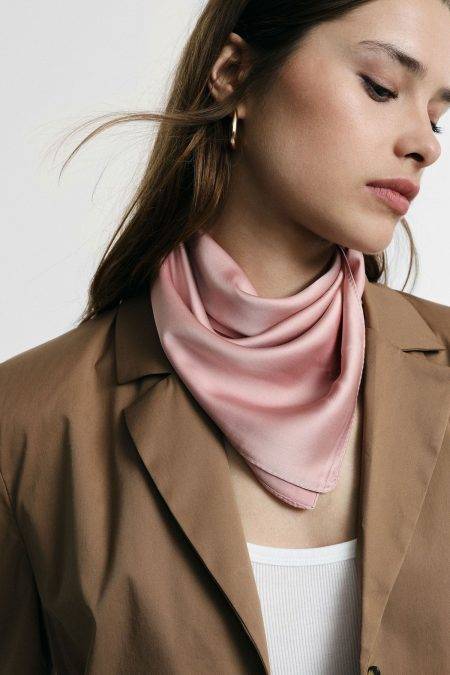 Foulard quadrato tinta unita Please