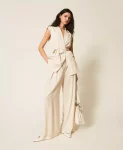 Gilet con stampa e cintura Twinset Actitude 0