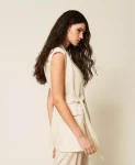 Gilet con stampa e cintura Twinset Actitude 0