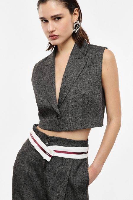 Gilet corto con revers e abbottonatura frontale Imperial