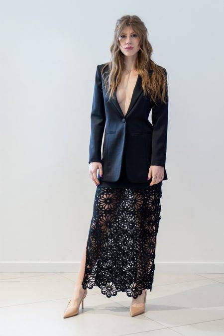 Gonna con pizzo macramè Jijil (4)