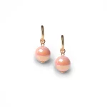 Orecchini a cerchietto con sfera lucida pendente Mya Accessories 0