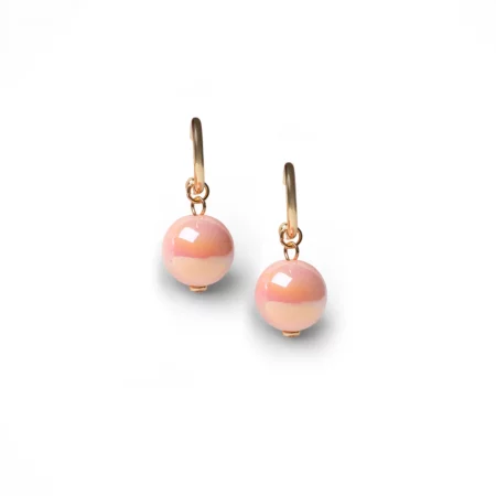 Orecchini a cerchietto con sfera lucida pendente Mya Accessories 0