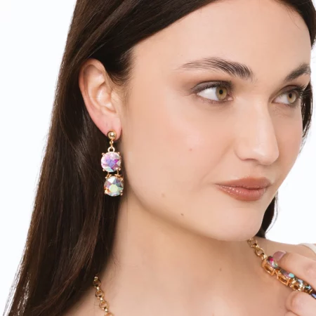 Orecchini pendenti con pietre in vetro Mya Accessories 0