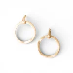 Orecchini pendenti in metallo antichizzato circolare Mya Accessories