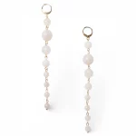 Orecchini pendenti lunghi con pietre dure a sfera Mya Accessories 0
