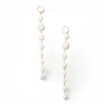 Orecchini pendenti lunghi con pietre dure a sfera Mya Accessories 0