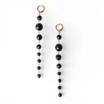 Orecchini pendenti lunghi con pietre dure a sfera Mya Accessories 0