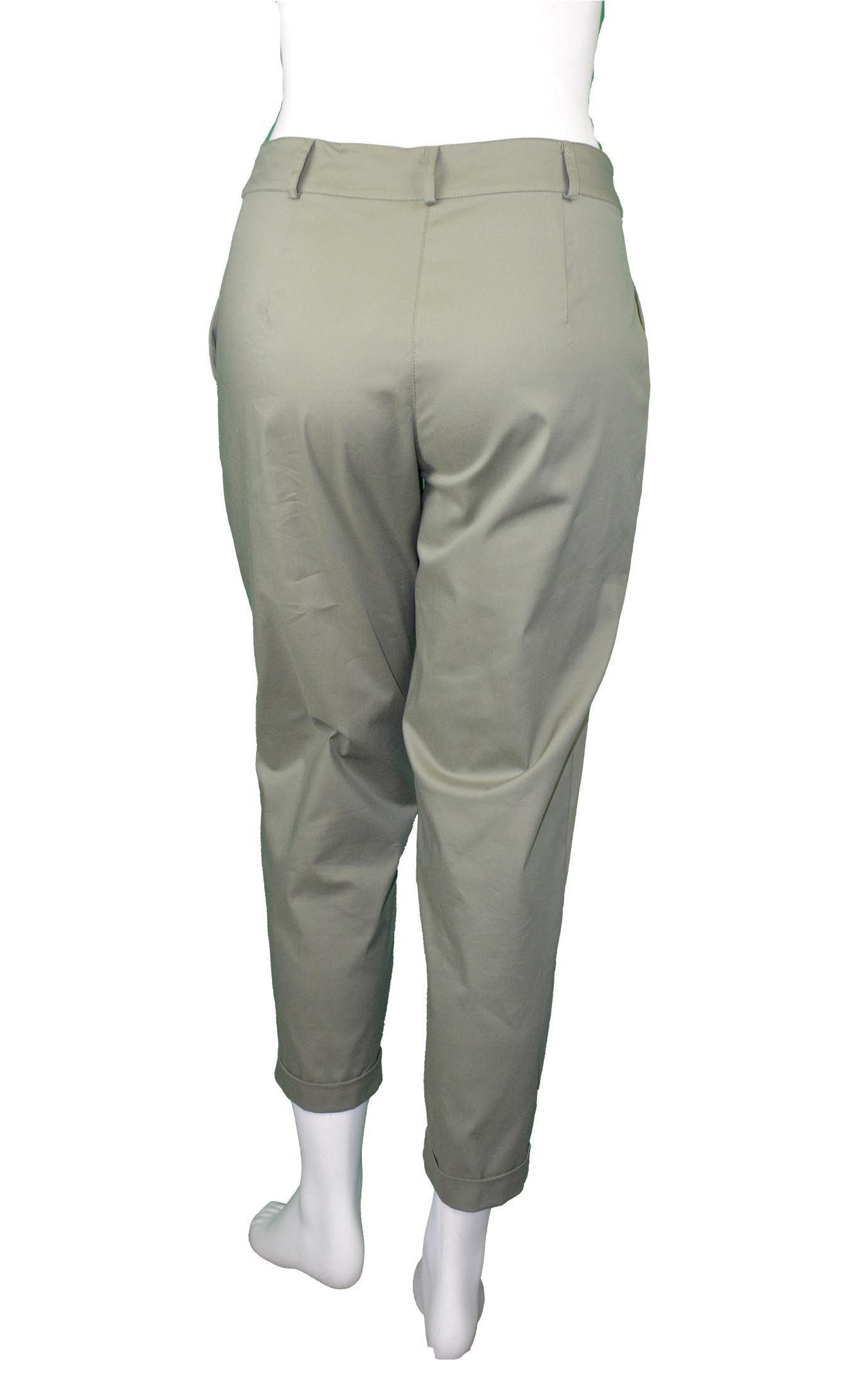Pantaloni in cotone con risvolto GiglioRosso 1 Pantaloni in cotone con risvolto GiglioRosso 1