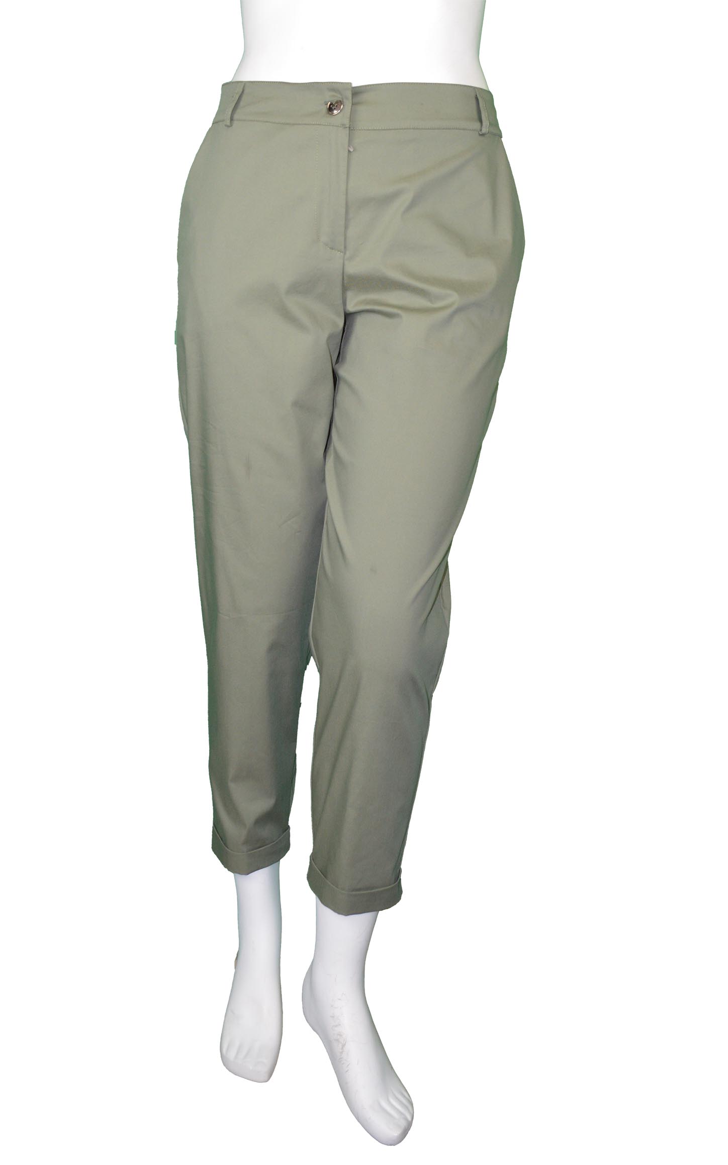 Pantaloni in cotone con risvolto GiglioRosso Pantaloni in cotone con risvolto GiglioRosso
