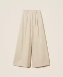 Pantaloni in misto lino con lurex Twinset Actitude