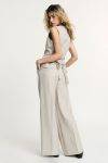 Pantaloni palazzo a righe con paillettes Please