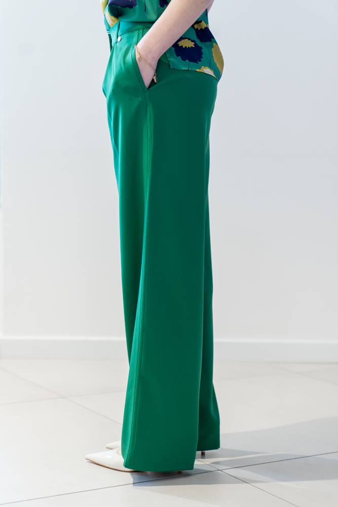 Pantaloni palazzo con elastico Diana Gallesi (2) Pantaloni palazzo con elastico Diana Gallesi (2)