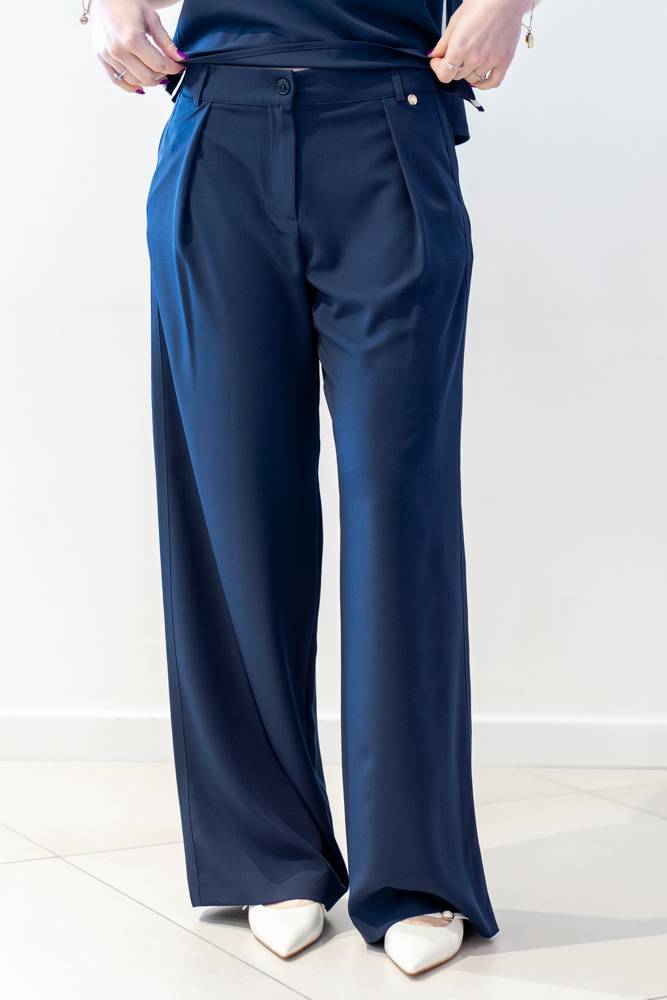 Pantaloni palazzo con elastico Diana Gallesi (6) Pantaloni palazzo con elastico Diana Gallesi (6)
