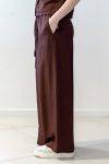Pantaloni palazzo satin con coulisse Dixie
