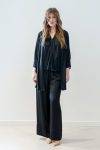Pantaloni palazzo satin con coulisse Dixie