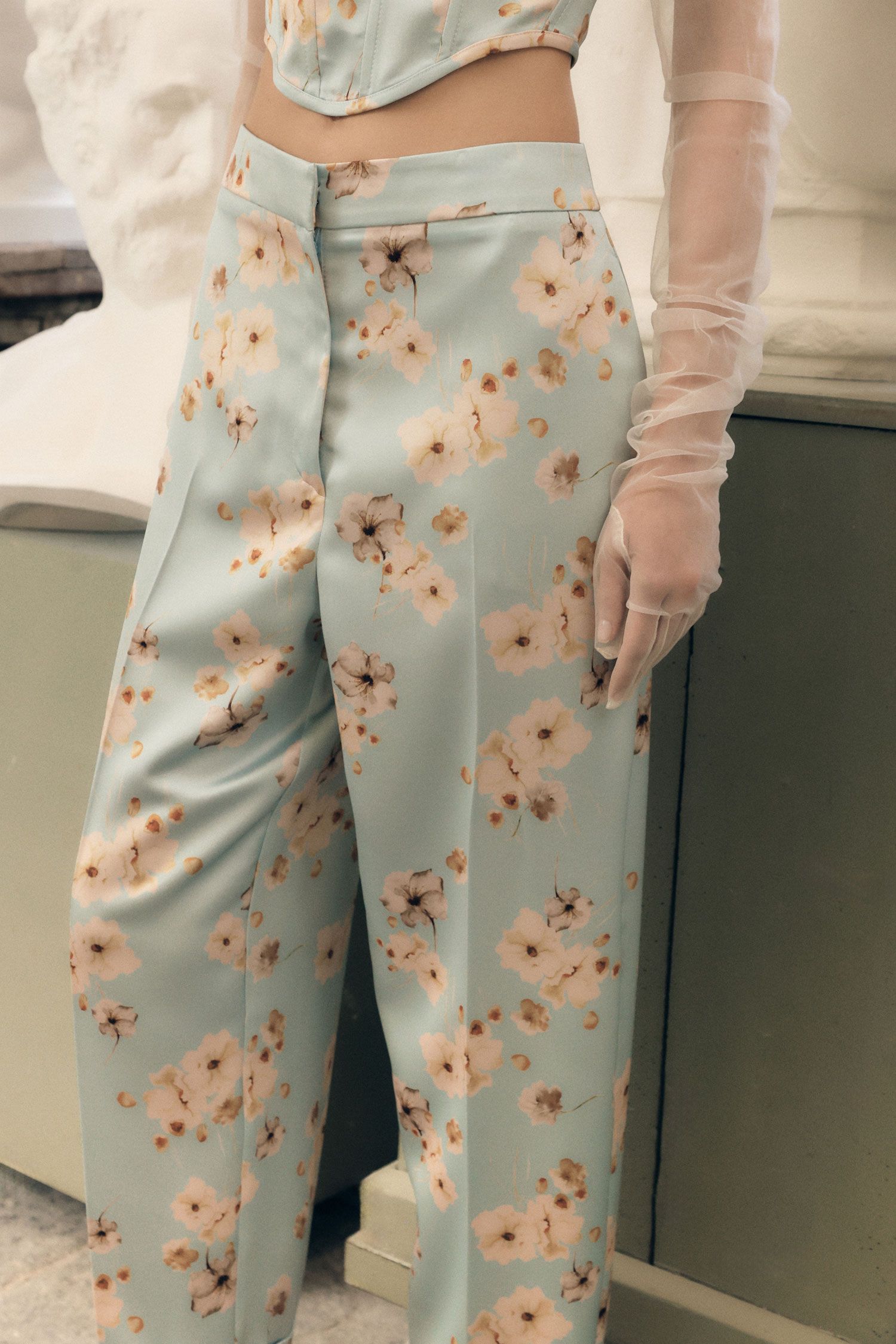 Pantaloni sartoriali stampa floreale Imperial 1 Pantaloni sartoriali stampa floreale Imperial 1