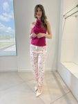Pantaloni sartoriali stampa floreale Imperial