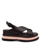 Sandalo in nappa intrecciato Jeannot 0