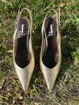 Slingback con tacco clessidra Jeannot