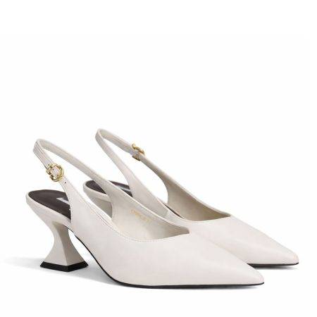Slingback con tacco clessidra Jeannot