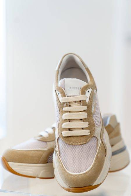 Sneakers running in pelle con inserti Janet & Janet (4)