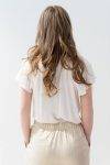 T Shirt satin girocollo con lurex Dixie (1)