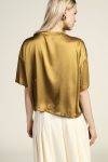 T shirt ampia con taschino e ricamo Dixie