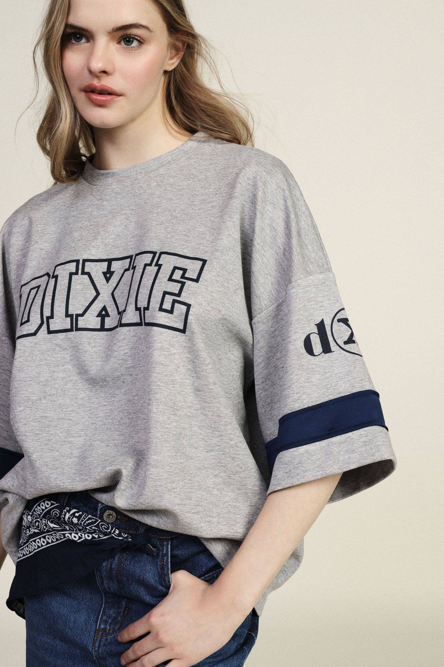 T shirt ampia stampa frontale Dixie 1 T shirt ampia stampa frontale Dixie 1
