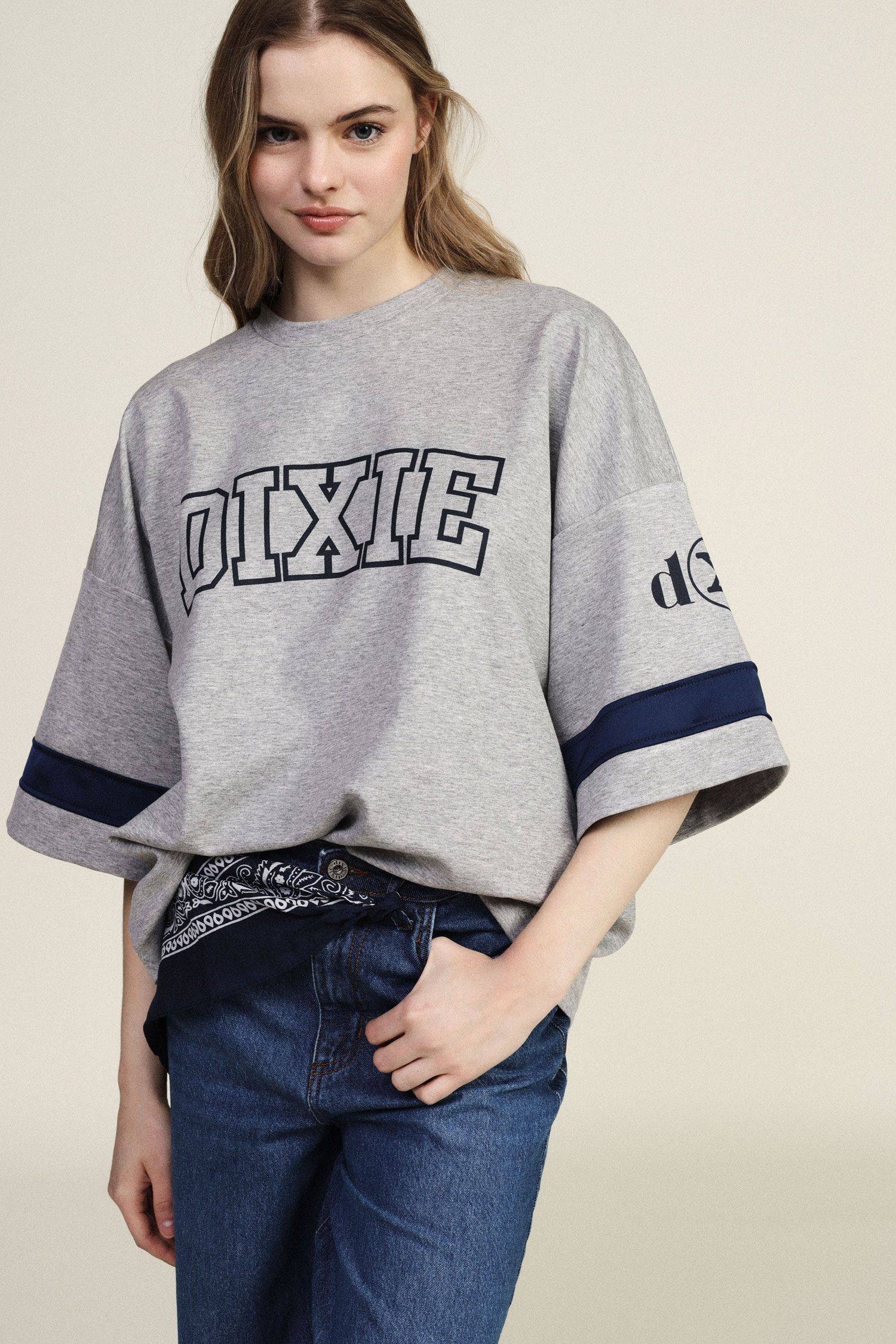 T shirt ampia stampa frontale Dixie T shirt ampia stampa frontale Dixie