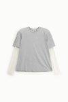 T shirt girocollo con maniche in pizzo Dixie