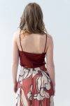 Top satin con bretelline Diana Gallesi (2)