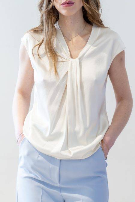Top satin con nodo Dixie (1)