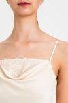 Top satin con pizzo Twinset Actitude