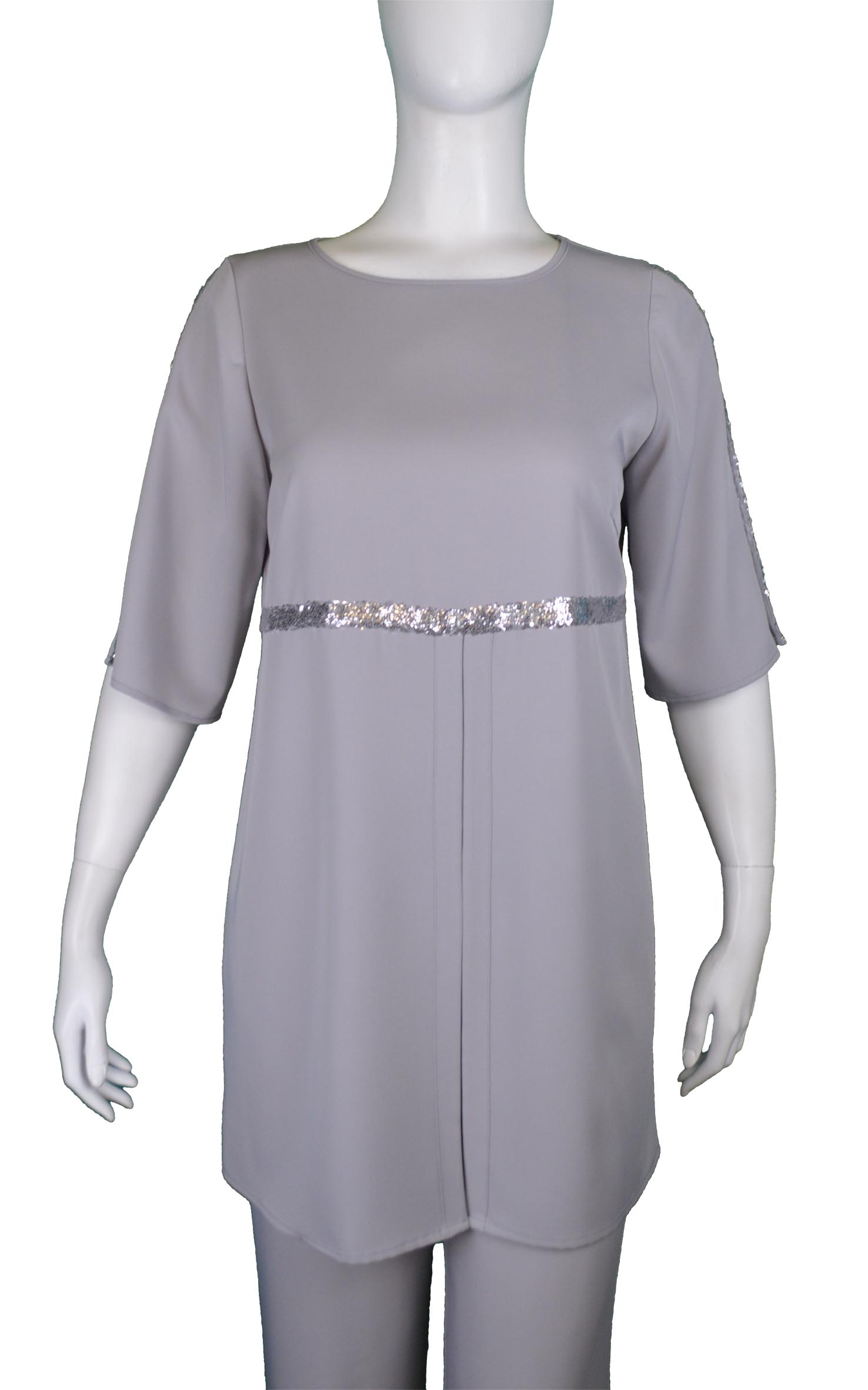 Tunica con strass e spacco GiglioRosso 1 Tunica con strass e spacco GiglioRosso 1