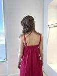 Abito lungo a v con tasche Jijil (4)