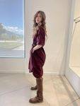 Abito midi in cotone con cinta Dixie (2)
