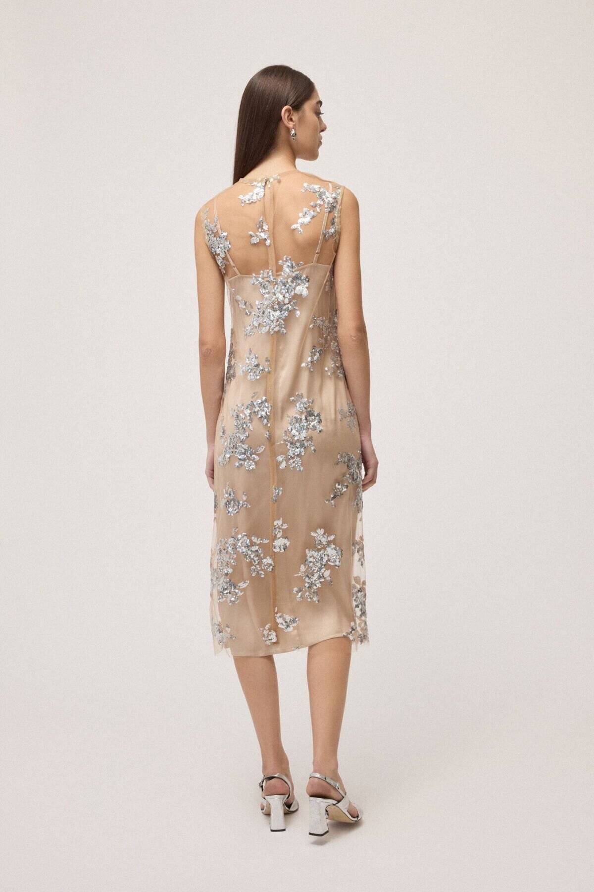 Abito midi in tulle ricamato Ottod’Ame 1 Abito midi in tulle ricamato Ottod'Ame 1