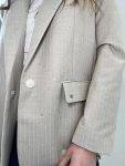 Blazer a righe over con paillettes Please (3)