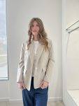 Blazer a righe over con paillettes Please (3)