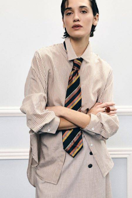 Camicia a righe ampia Imperial