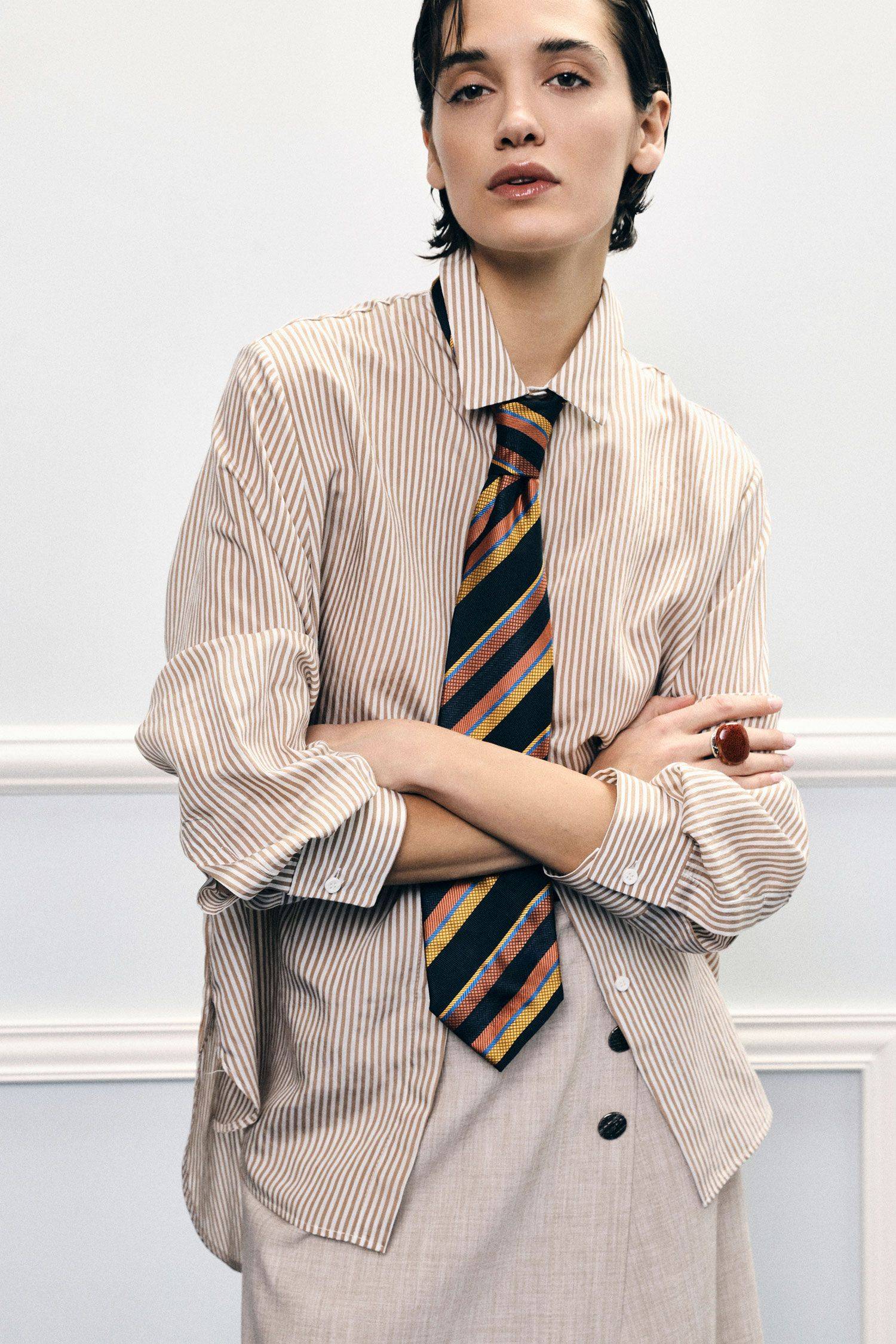 Camicia a righe ampia Imperial Camicia a righe ampia Imperial