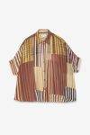 Camicia boxy fit a righe Ottod’Ame 0