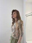 Camicia coreana manica tre quarti Diana Gallesi (2)
