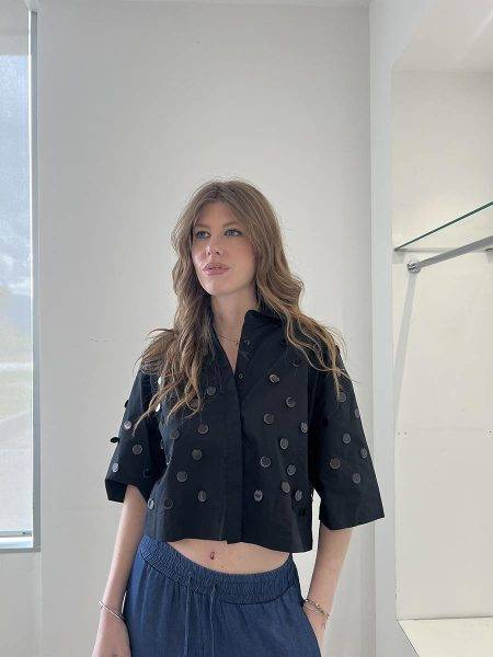 Camicia corta con applicazioni Jijil (1)