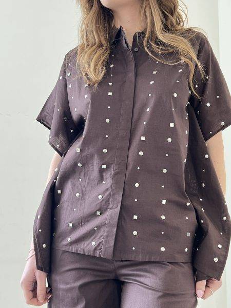 Camicia over con strass JIJIL (4)
