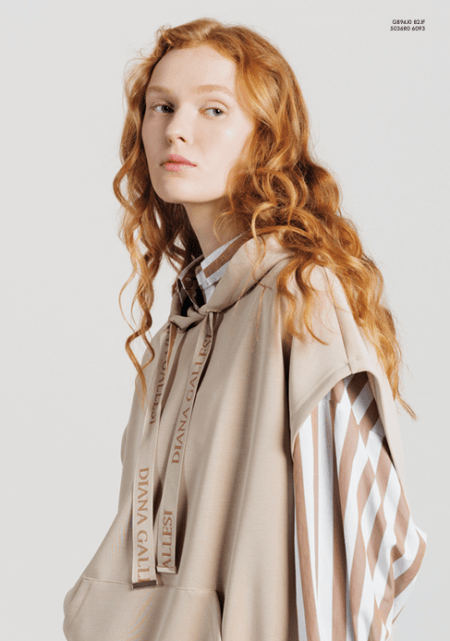 Gilet in felpa con cappuccio Diana Gallesi (1)