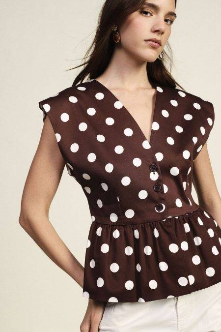Gilet scollo a v fantasia pois Dixie
